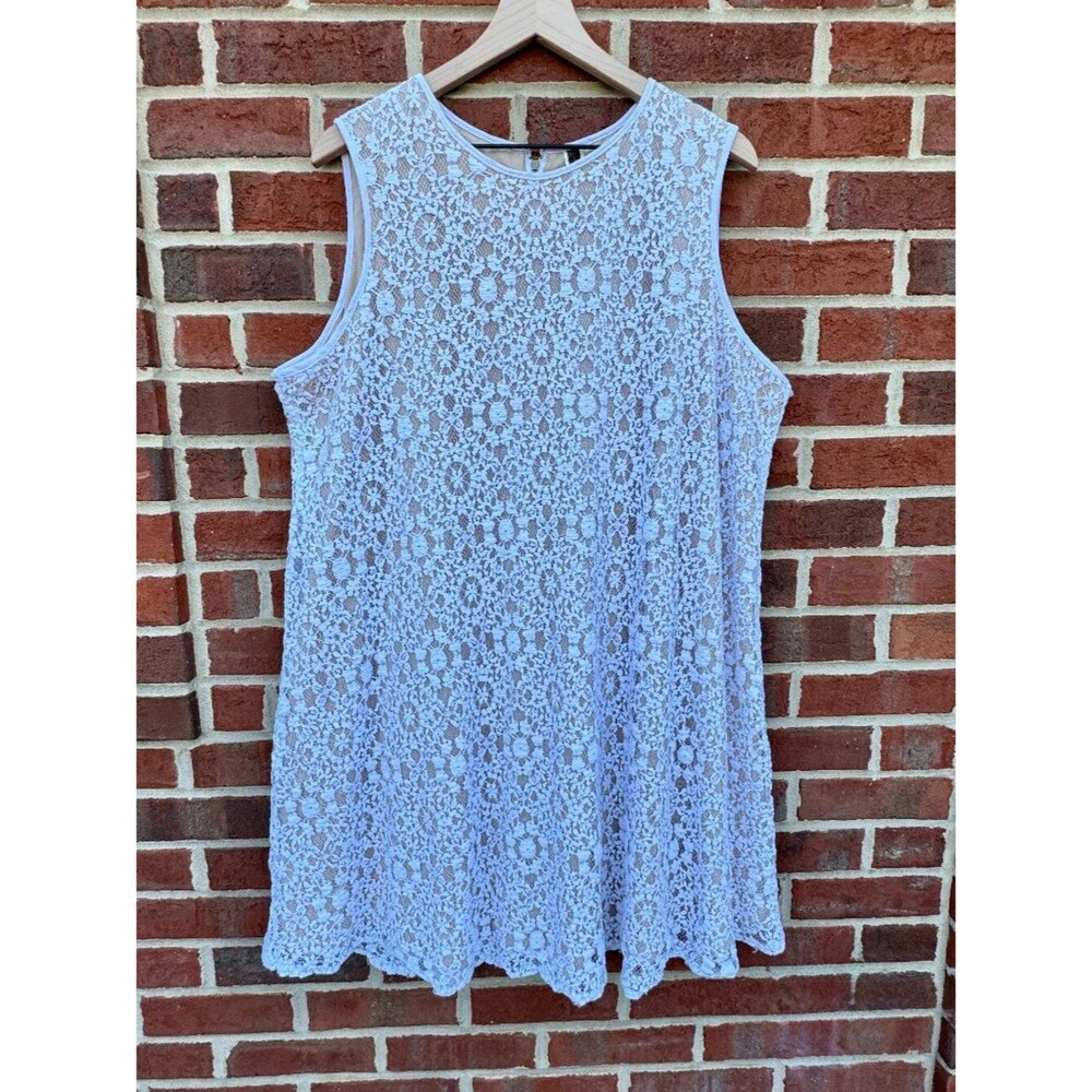 Julian Taylor Ivory Lace Dress Sz 20W Sleeveless Feminine Boho Cottagecore